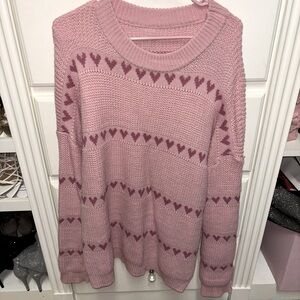 Pink oversized sweater